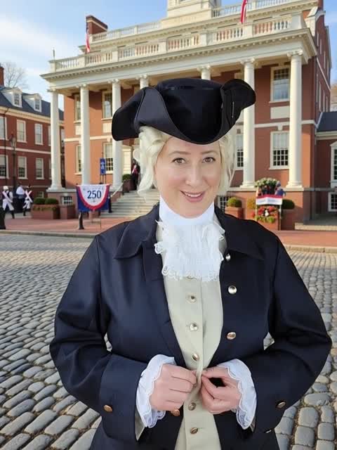 Cherelynn Baker in period costume